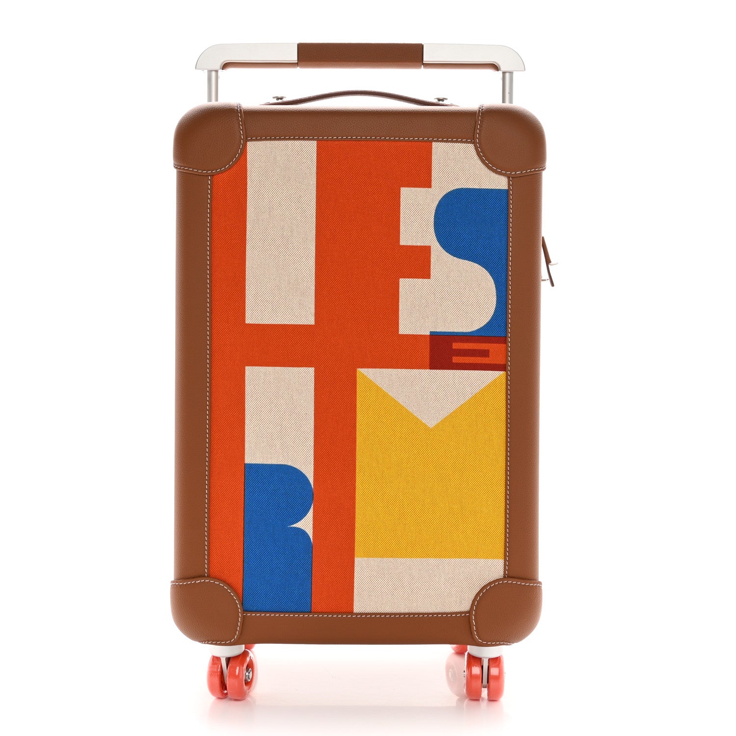 Hermes Canvas Taurillon Regate RMS Rolling Trolley Luggage Multicolor 1 of 10