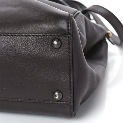 Fendi Vitello Suede Medium Peekaboo Iconic Satchel Ametista 7 of 8