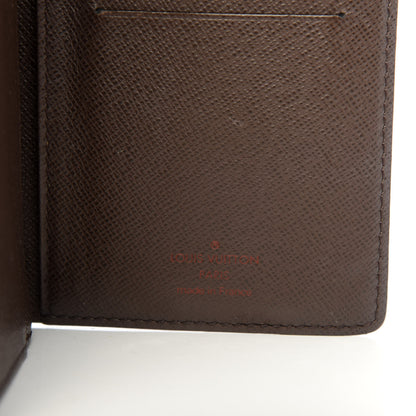 Louis Vuitton Damier Ebene Porte-Cartes Credit Yen Checkbook Wallet 6 of 7