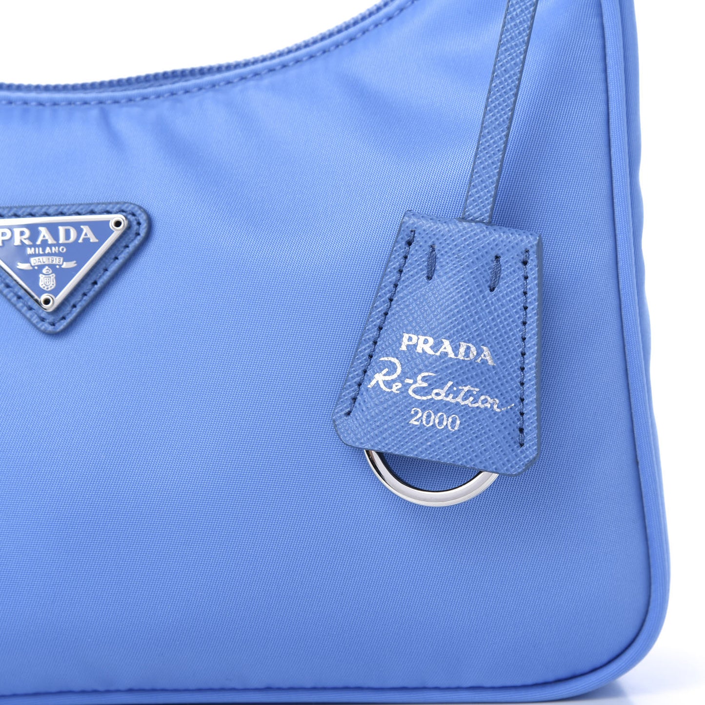 Re-Nylon Saffiano Mini Re-Edition 2000 Bag Pervinca