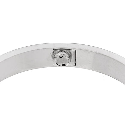 Cartier 18K White Gold 4 Diamond LOVE Bracelet 16 7 of 9