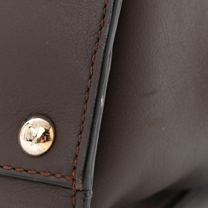 Fendi Vitello Seta Shiny Nappa Medium Peekaboo Iconic Satchel Moresco Rosa Doll 12 of 12