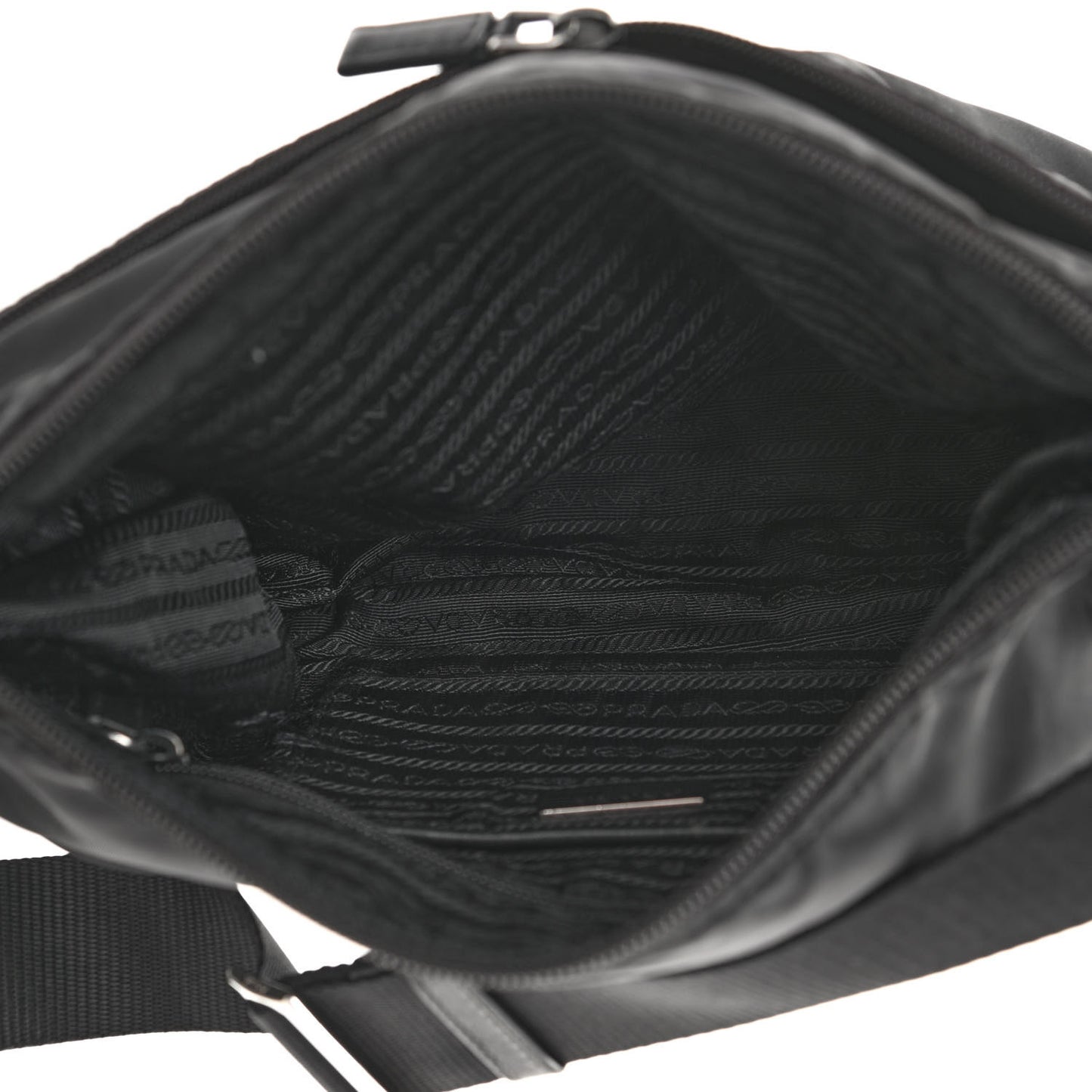 Tessuto Nylon Messenger Bag Black
