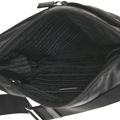 Prada Tessuto Nylon Messenger Bag Black 5 of 11