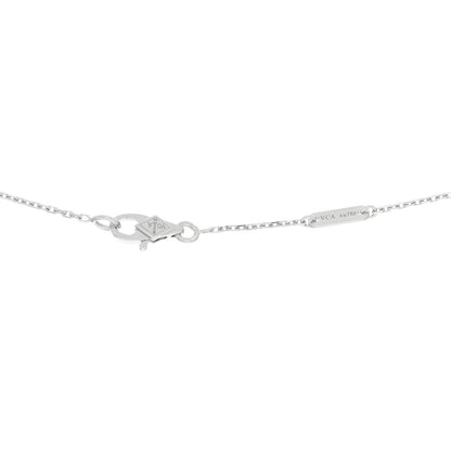 Van Cleef & Arpels 18K White Gold Diamond Sweet Alhambra Pendant Necklace 4 of 4
