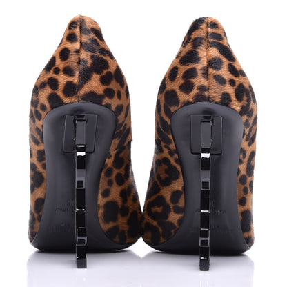 Saint Laurent Calf Hair Leopard Print Opyum 110 Pumps 36 Brown 5 of 9