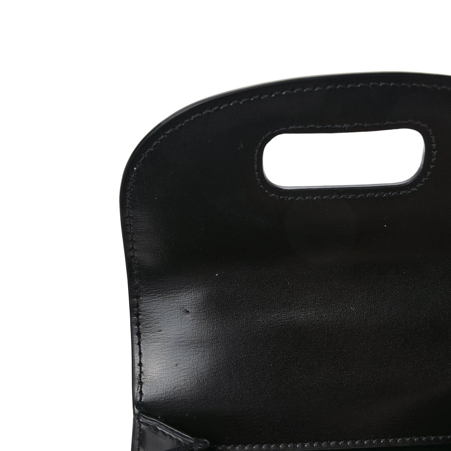 Gucci Boarded Dyana Lux Calfskin Web Monochrome Mini Bamboo 1947 Top Handle Bag Black 9 of 10