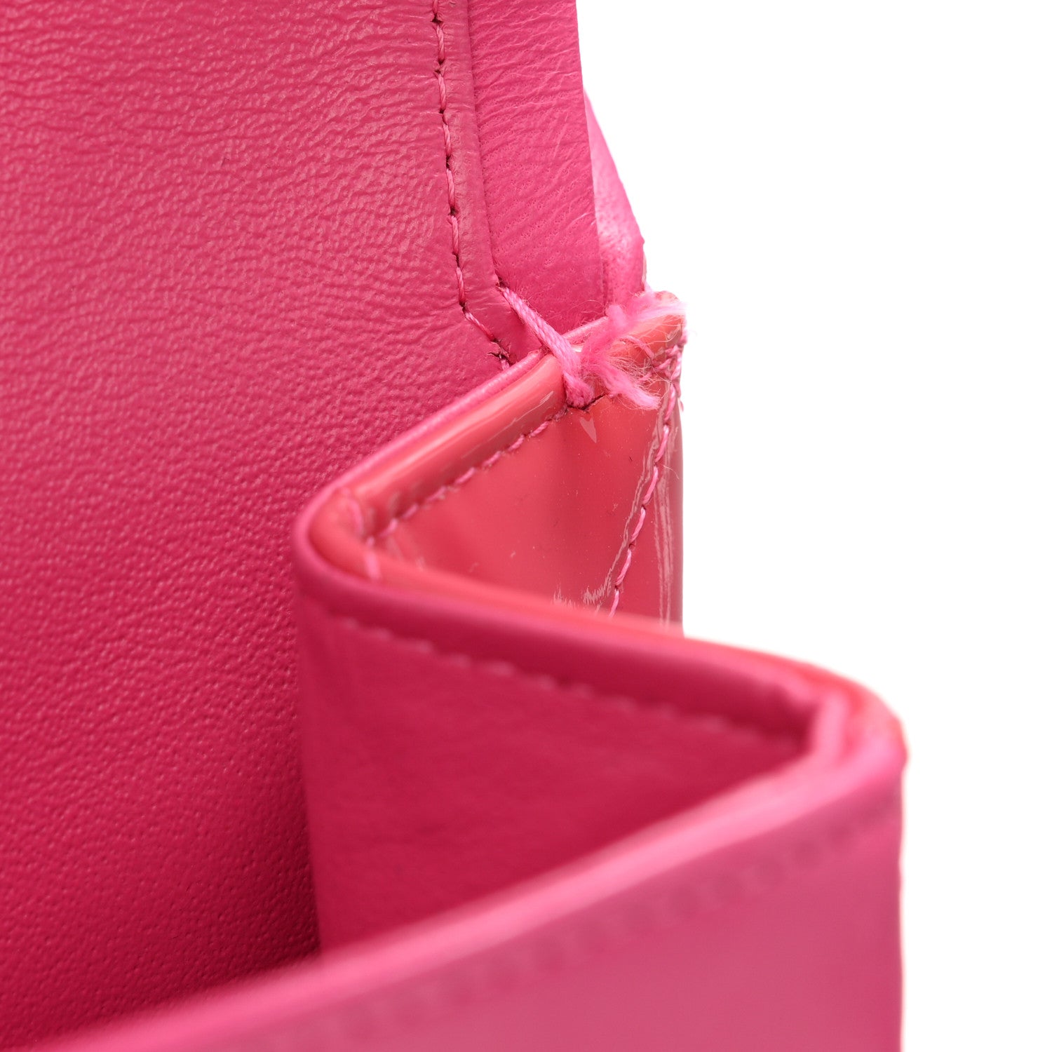 Chanel Patent Maxi Quilted Double Flap Fuchsia 7 of 12