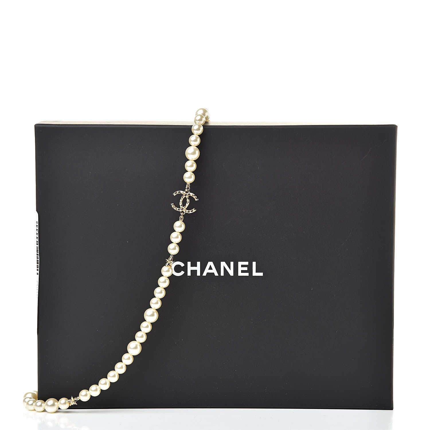 Chanel Graduated Pearl CC Long Necklace Gold 5 of 5