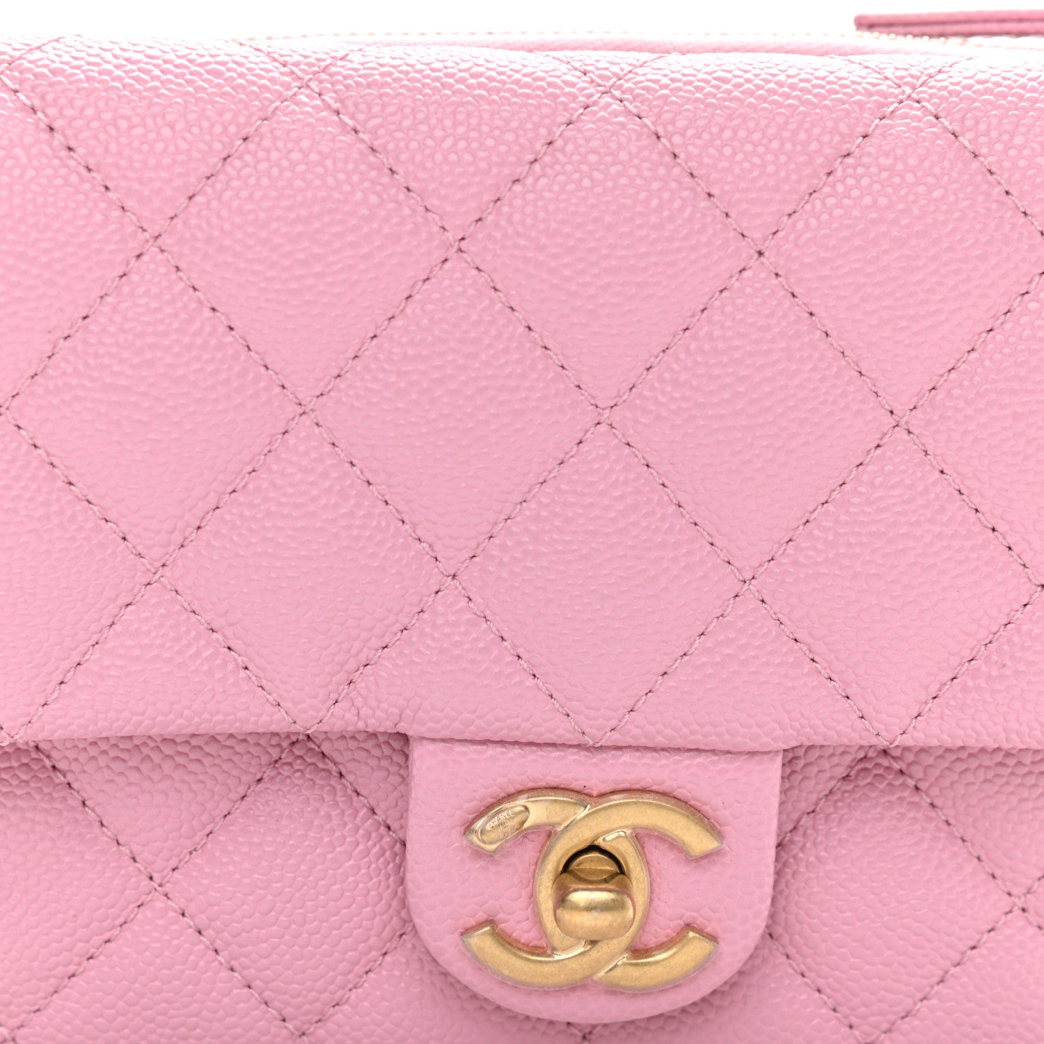 Chanel Shiny Caviar Pick Me Up Flap Belt Bag Pink 9 of 11
