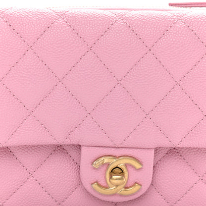 Chanel Shiny Caviar Pick Me Up Flap Belt Bag Pink 9 of 11