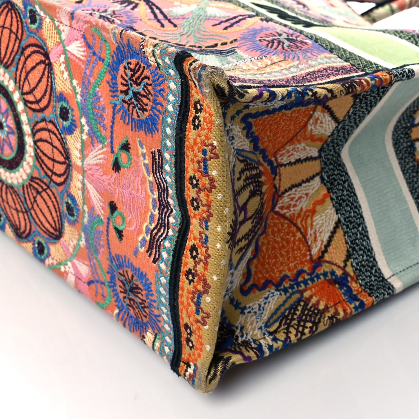 Canvas Embroidered Large In Lights Book Tote Multicolor