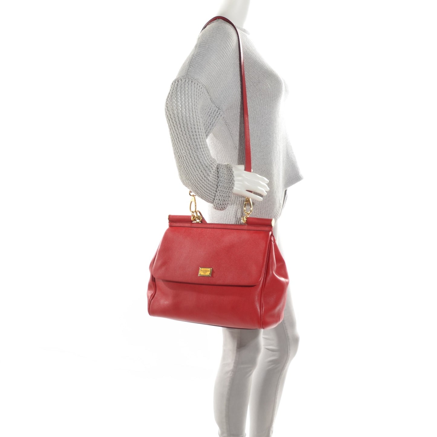 Dauphine Large Miss Sicily Satchel Red