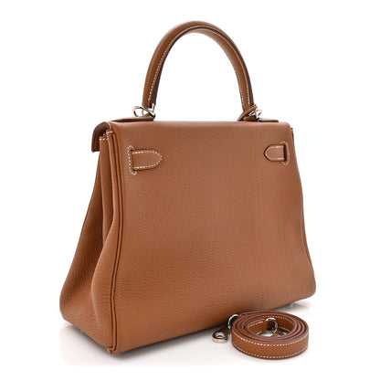 Hermes Togo Kelly Retourne 28 Gold 3 of 14