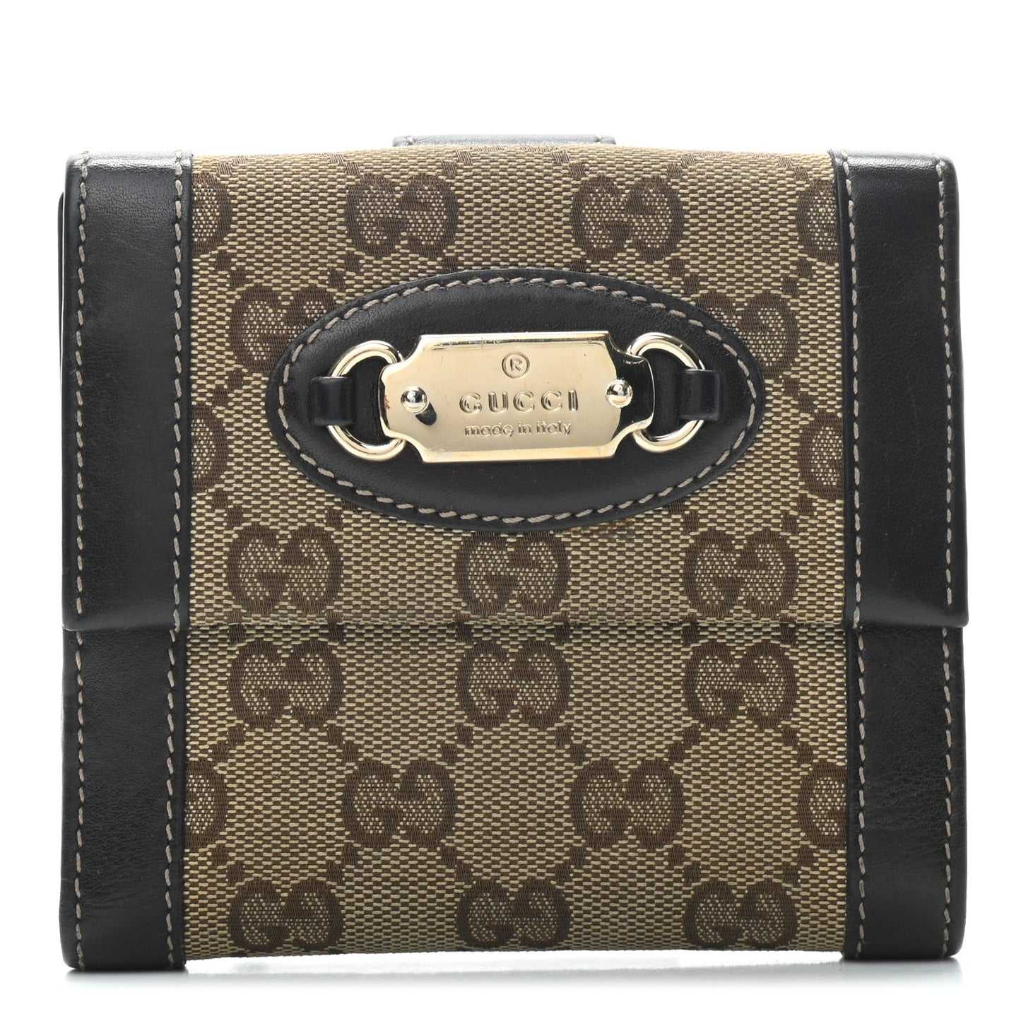 Monogram French Flap Wallet Dark Brown