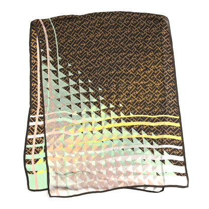 Fendi Silk FF Stole Scarf Brown Multicolor 1 of 3