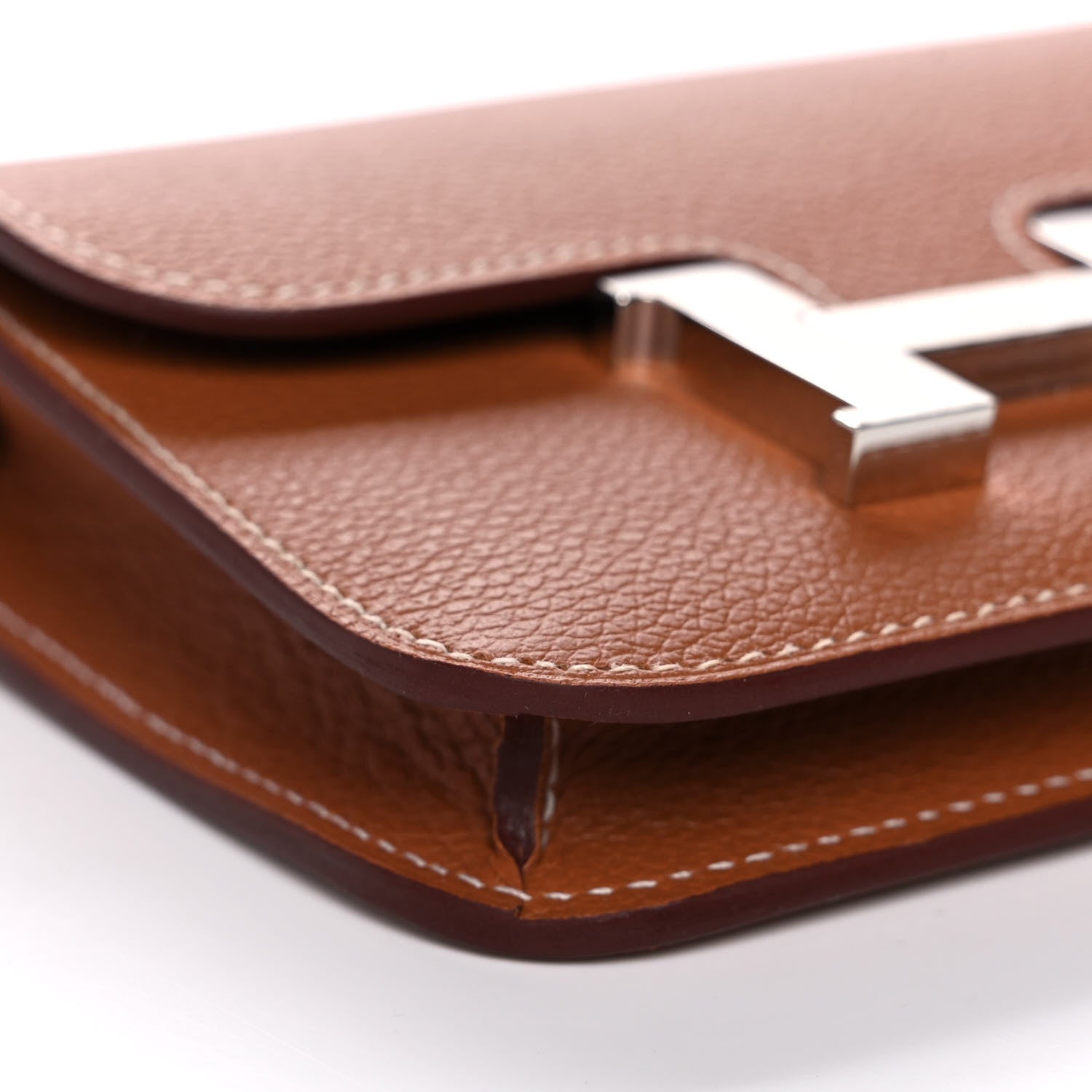 Hermes Evercolor Constance Slim Wallet Gold 12 of 14
