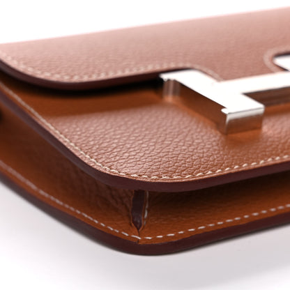 Hermes Evercolor Constance Slim Wallet Gold 12 of 14