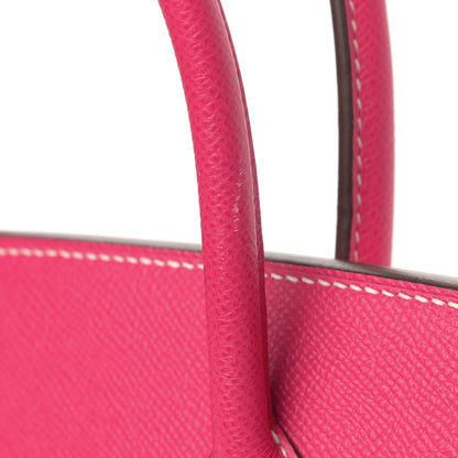 Hermes Epsom Birkin 30 Rose Tyrien 17 of 18