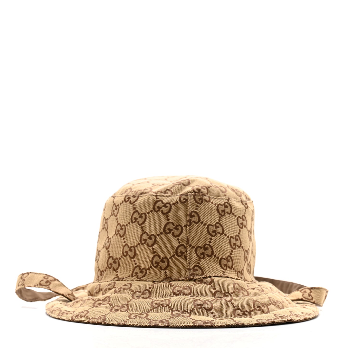 Canvas Monogram Reversible Bucket Hat M Brown