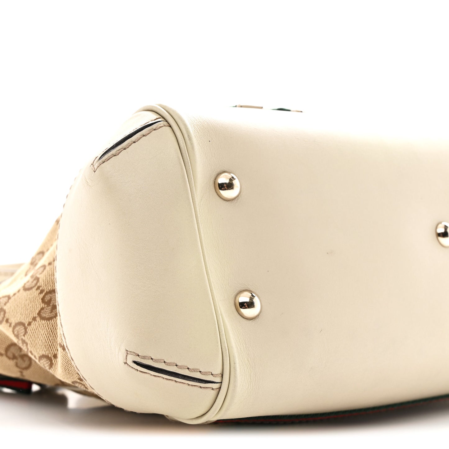 Monogram Web Mayfair Top Handle Satchel Beige