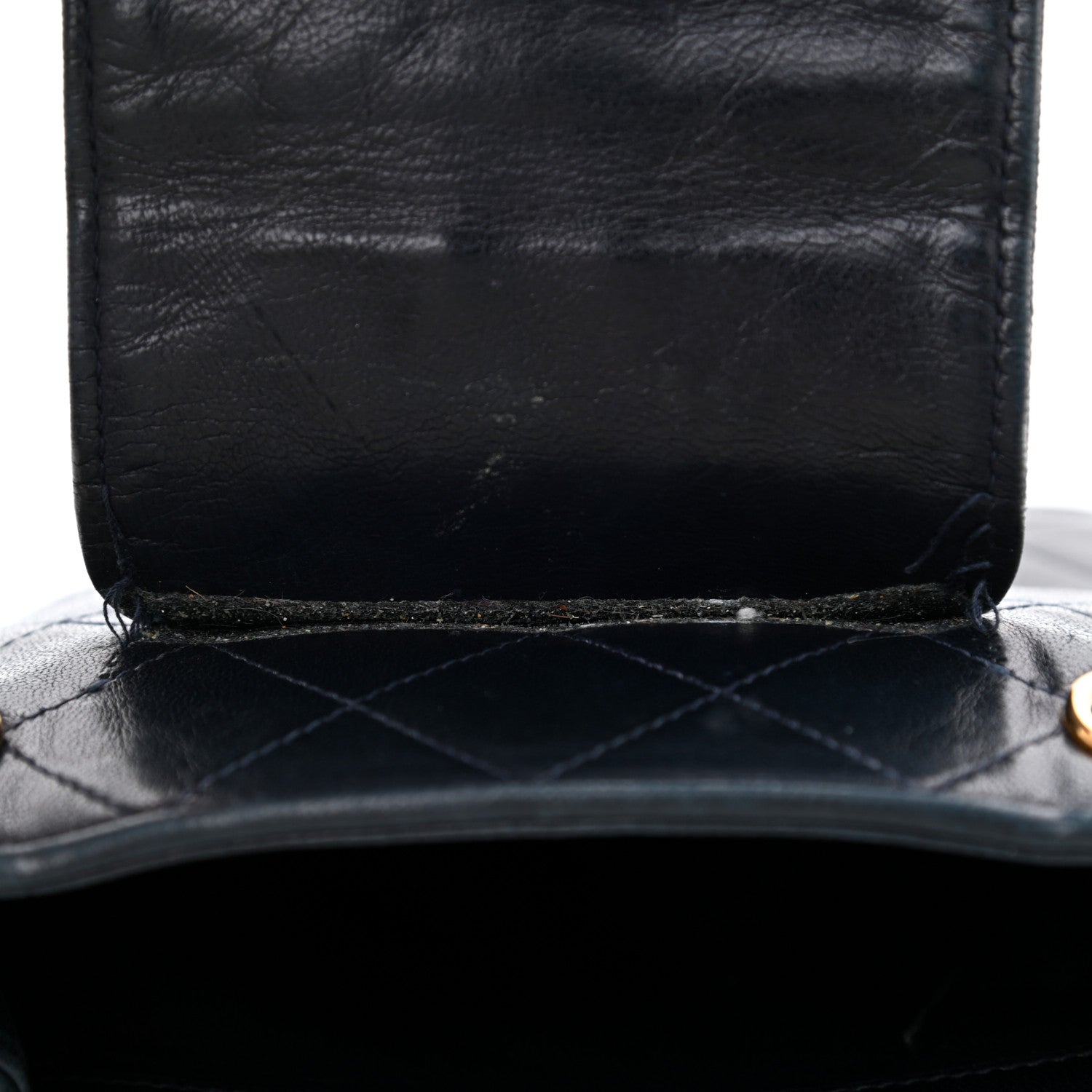 Chanel Lambskin CC Tassel Shoulder Bag Navy 17 of 20