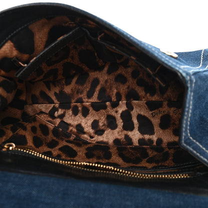Dolce & Gabbana Denim Miss Sicily Satchel Blue Jeans 4 of 10
