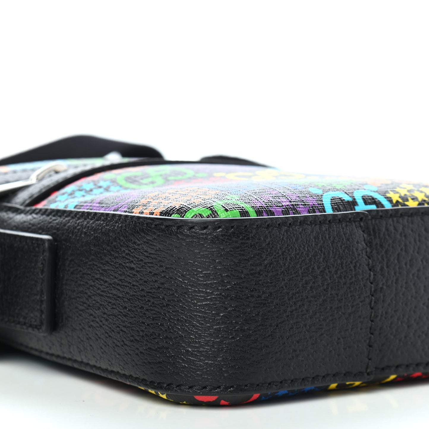 GG Supreme Monogram Psychedelic Messenger Bag Black
