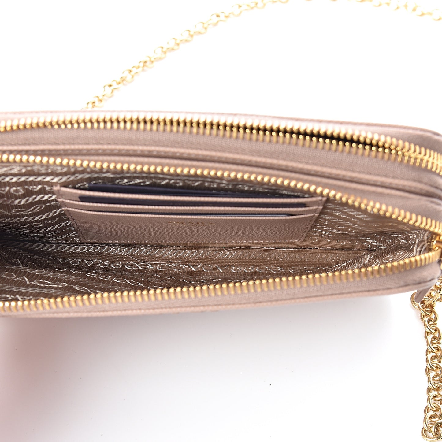 Saffiano Shine Mini Crossbody Bag Cipria