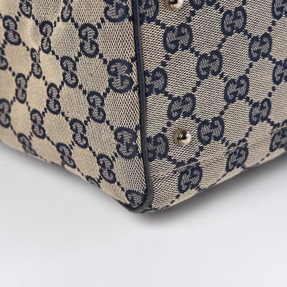Gucci GG Monogram Web Pop Tote Navy 9 of 11