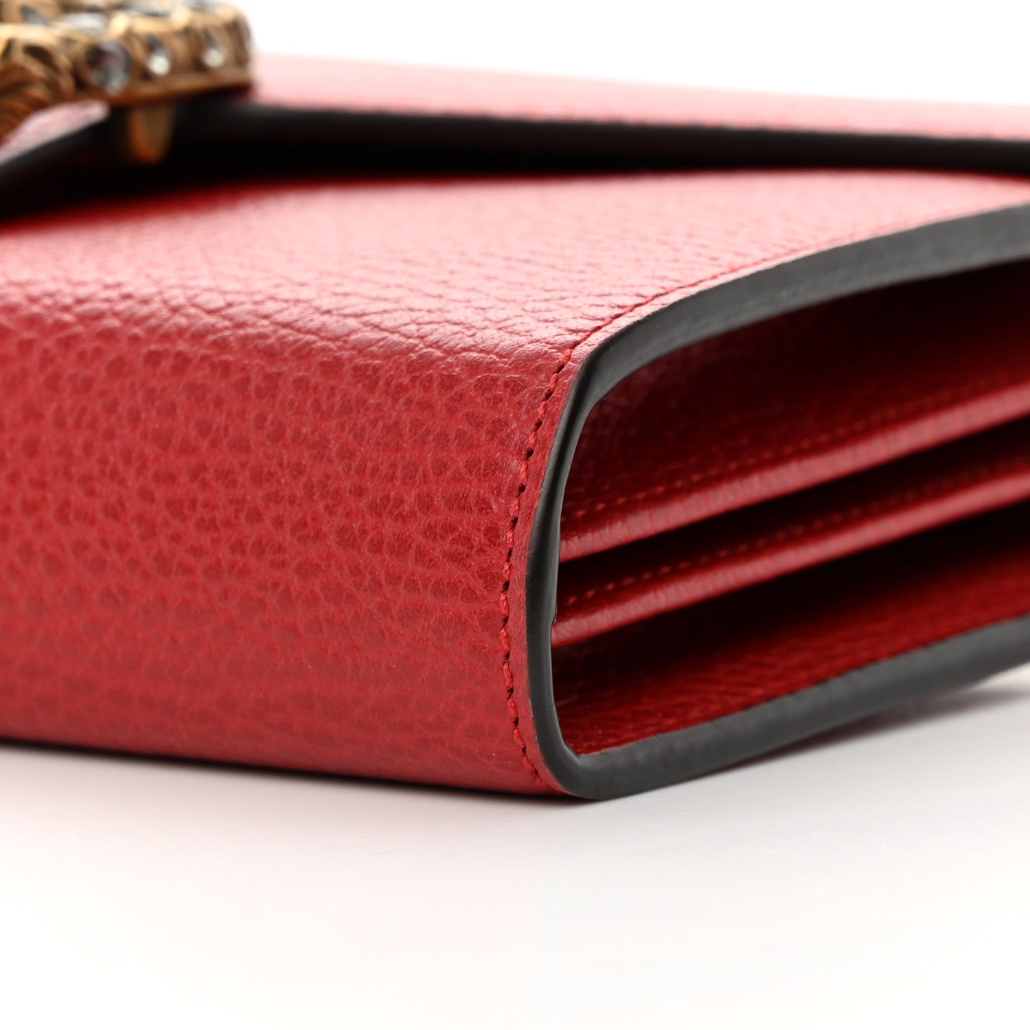 Gucci Calfskin Mini Dionysus Chain Wallet Hibiscus Red 10 of 11