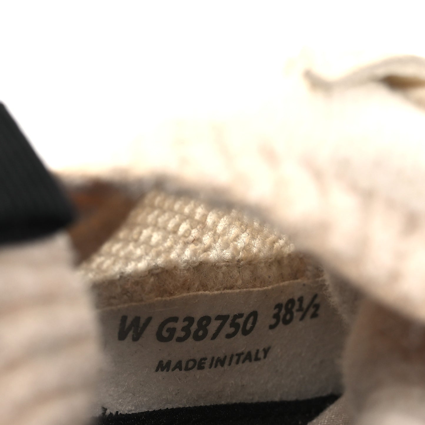 Knit Fabric Suede Calfskin Womens CC Sneakers 38.5 Ivory