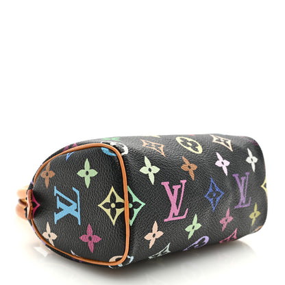 Louis Vuitton Monogram Multicolor Mini Sac HL Speedy Black 4 of 8