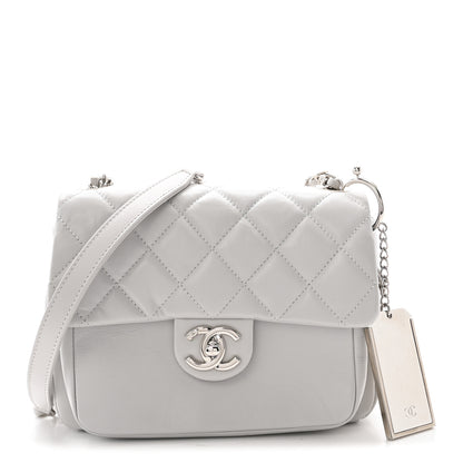 Chanel Aged Calfskin Quilted Express Zip Around Flap Light Grey 1 of 11