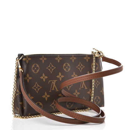 Louis Vuitton Monogram Pallas Clutch Black 3 of 9