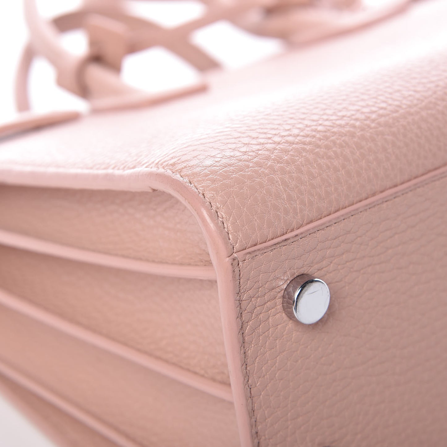 Grained Calfskin Baby Sac De Jour Antique Rose