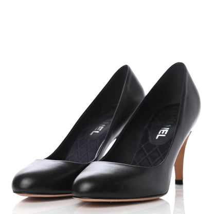 Chanel Lambskin Crystal CC Pumps 37 Black 5 of 18