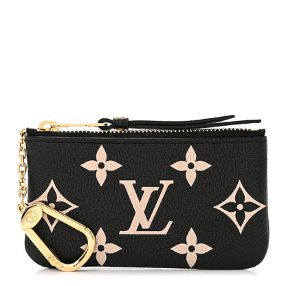 Louis Vuitton Empreinte Monogram Giant Key Pouch Black Beige 1 of 6