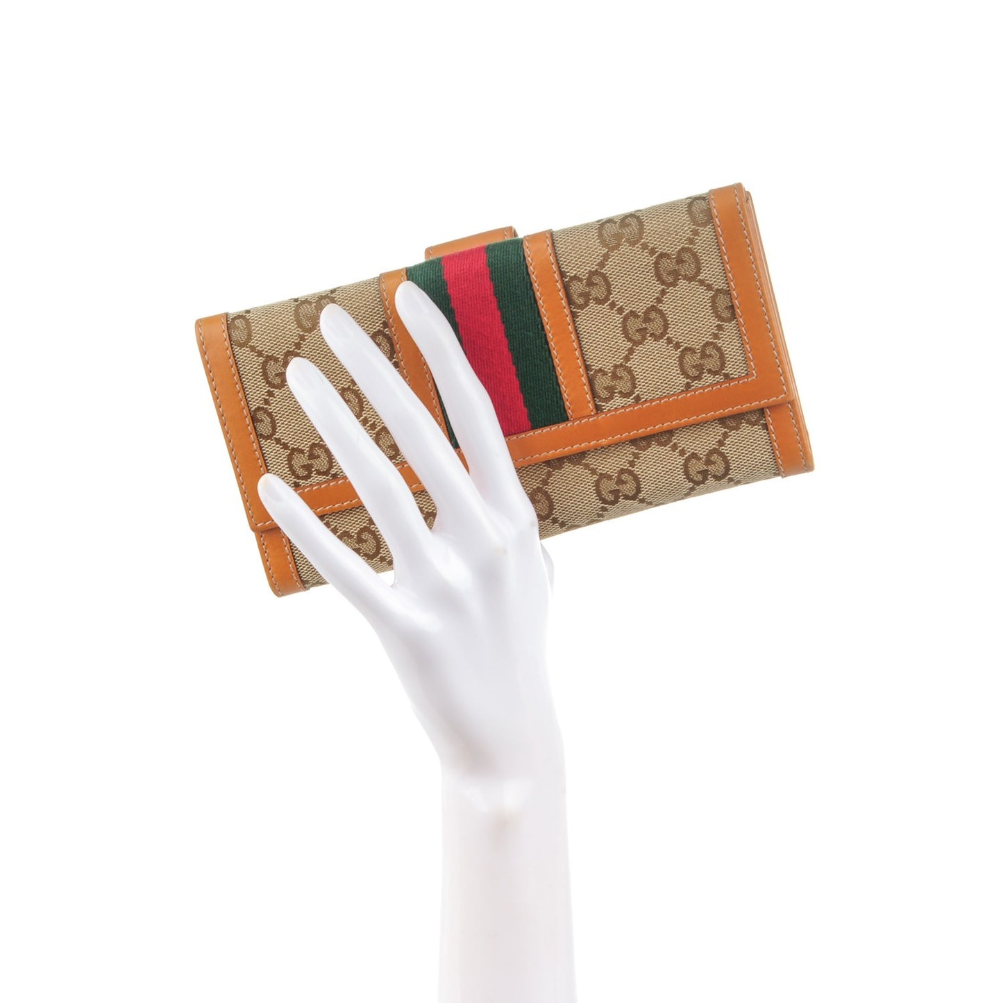 Monogram Vintage Web Continental Wallet Tobacco