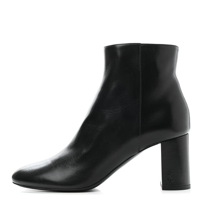 Saint Laurent Nappa Vendome Loulou Ankle Zip Boots 39.5 Black 1 of 9