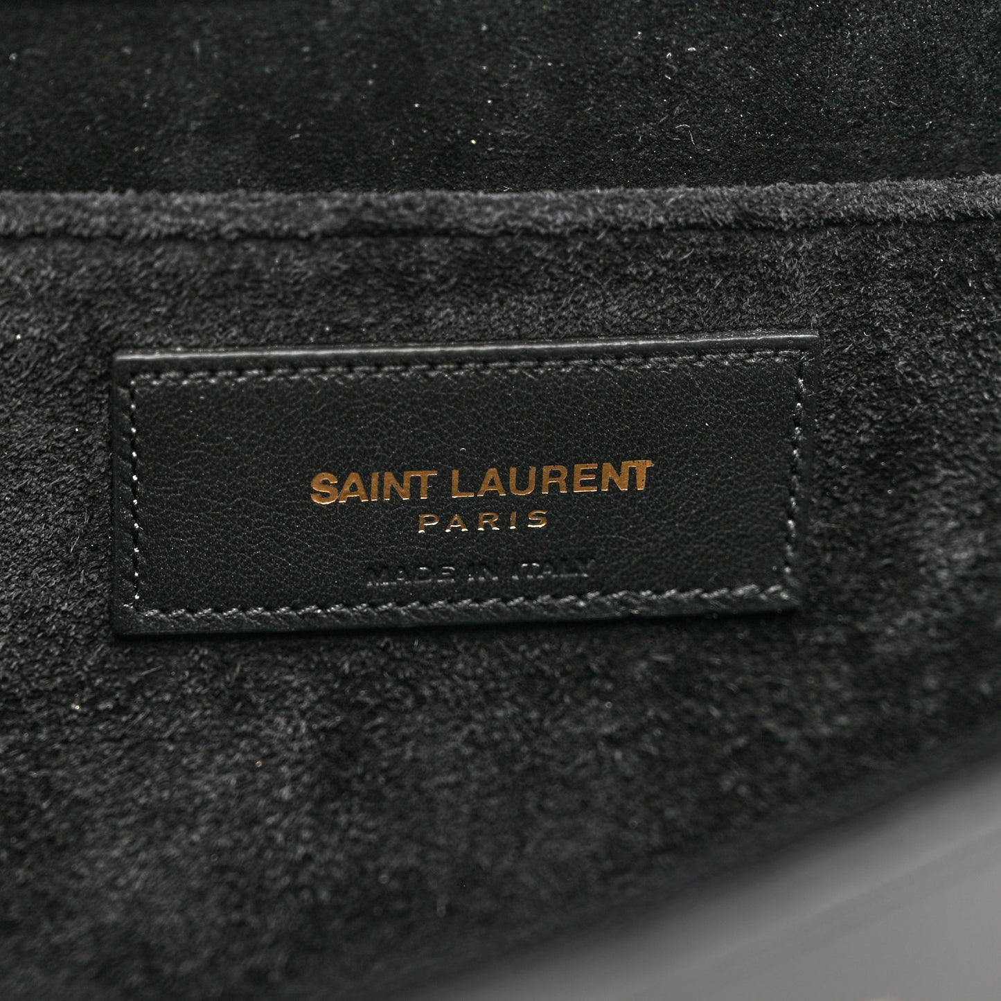 Calfskin Classic Y Ligne Clutch Black