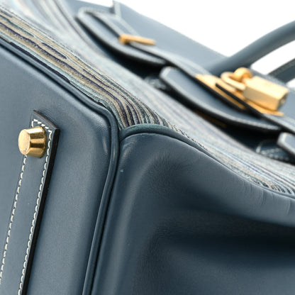 Hermes Evercalf Vibrato Birkin 35 Bleu Thalassa 13 of 18