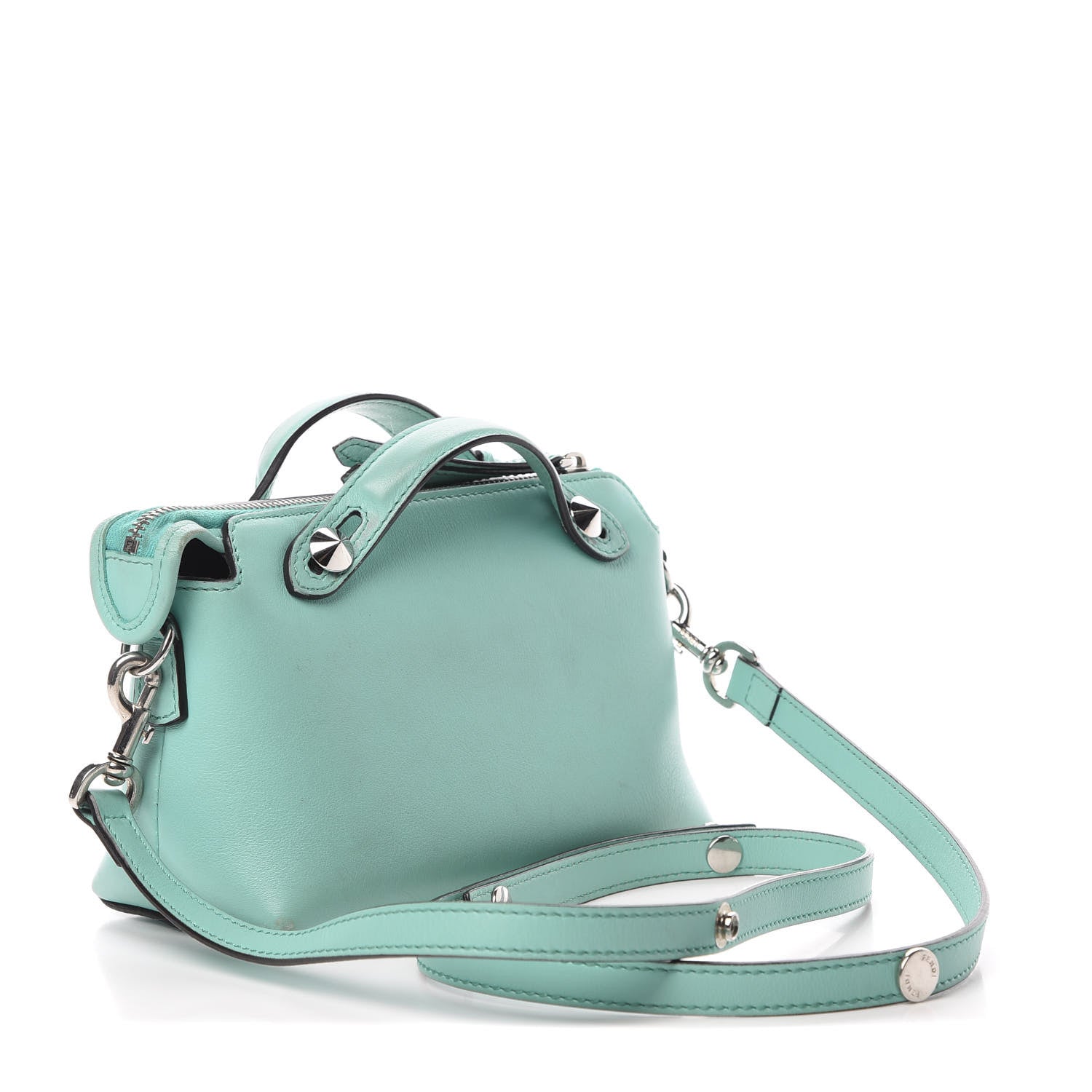 Fendi Vitello Dolce Mini By The Way Boston Bag Tiffany 3 of 17