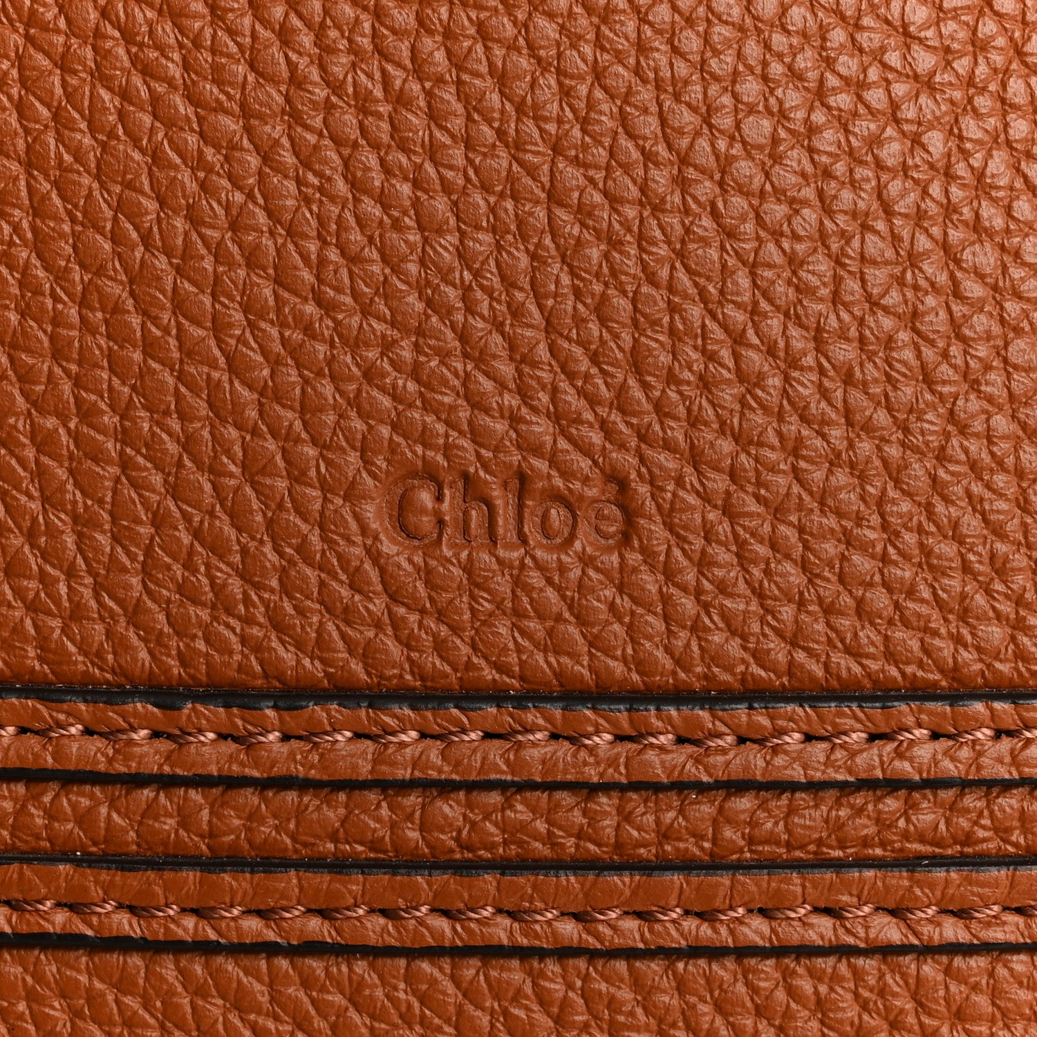 Chloe Raffia Small Grain Calfskin Medium Marcie Basket Tan 6 of 13