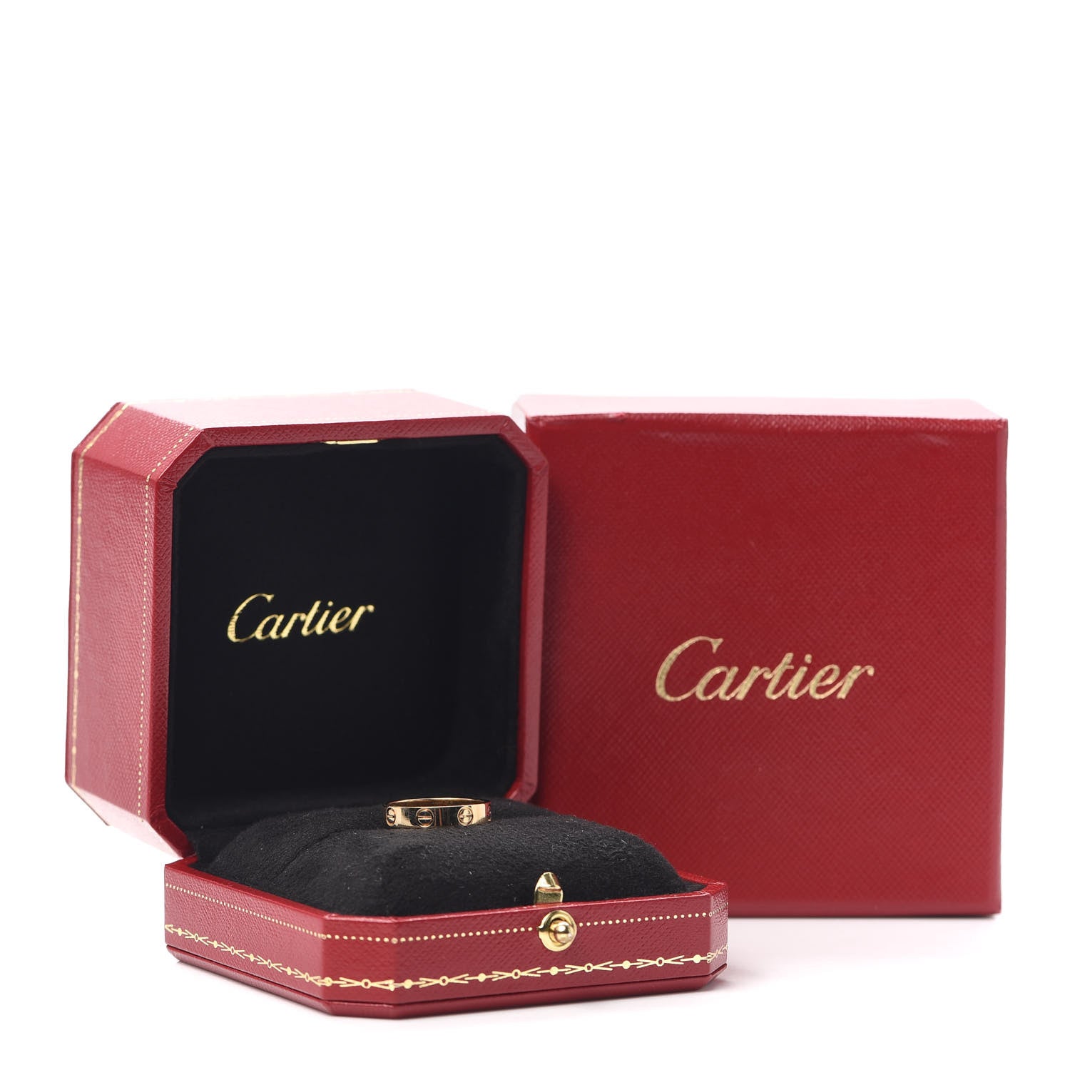 Cartier 18K Yellow Gold 3.5mm LOVE Wedding Band Ring 49 4.75 6 of 6