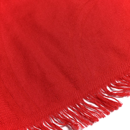 Hermes Cashmere Silk New Libris Stole Rouge Vif 4 of 4