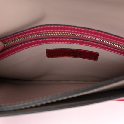 Valentino Garavani Nappa Rockstud Wristlet Clutch Fuxia 5 of 11
