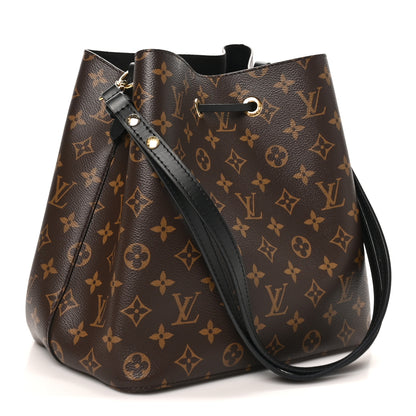Louis Vuitton Monogram Neonoe MM Black 3 of 9