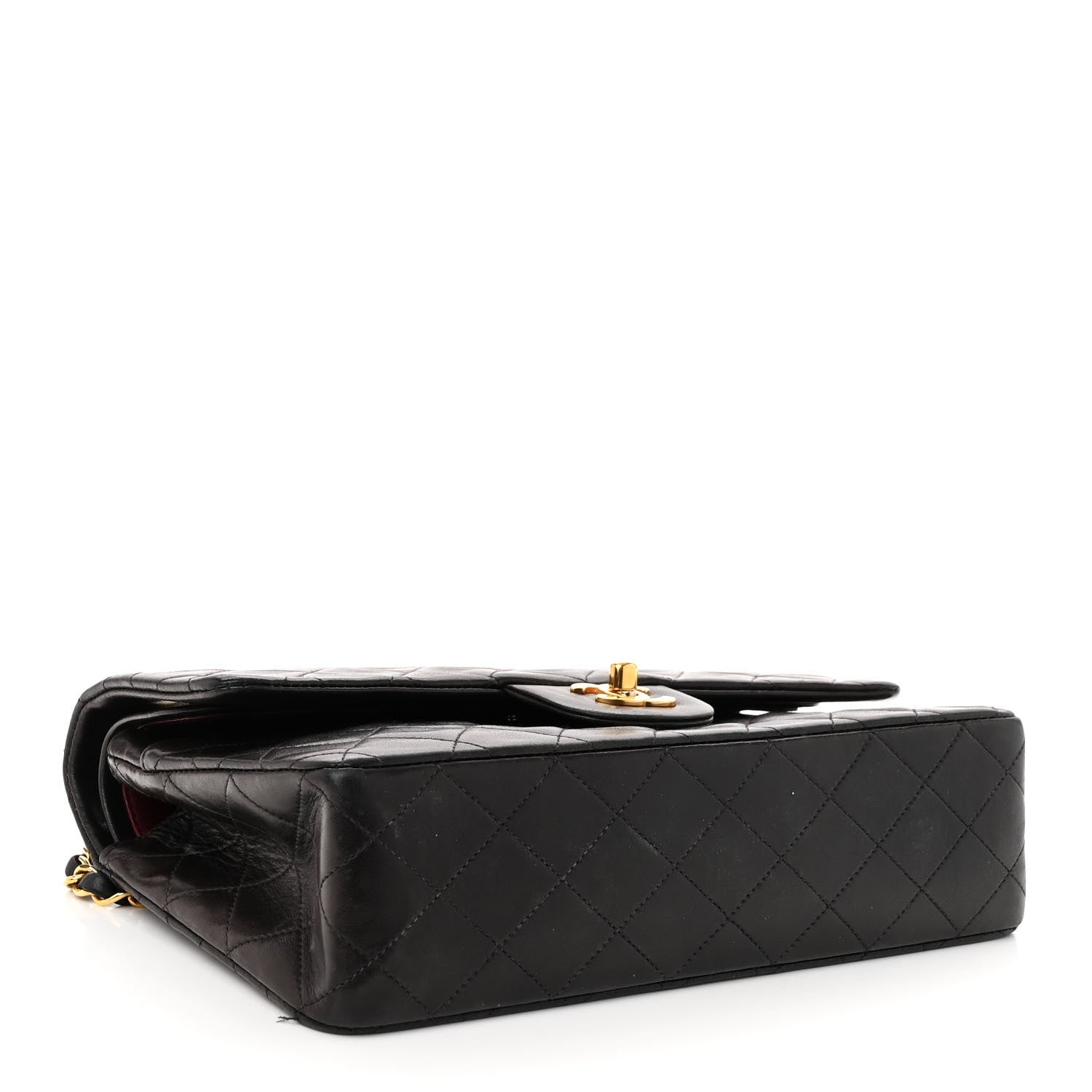 Chanel Lambskin Quilted Medium Double Flap Black 4 of 13