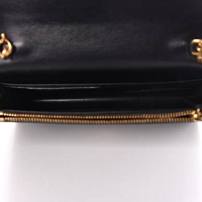 Saint Laurent Smooth Calfskin Classic Monogram Kate Tassel Chain Wallet Black 5 of 16